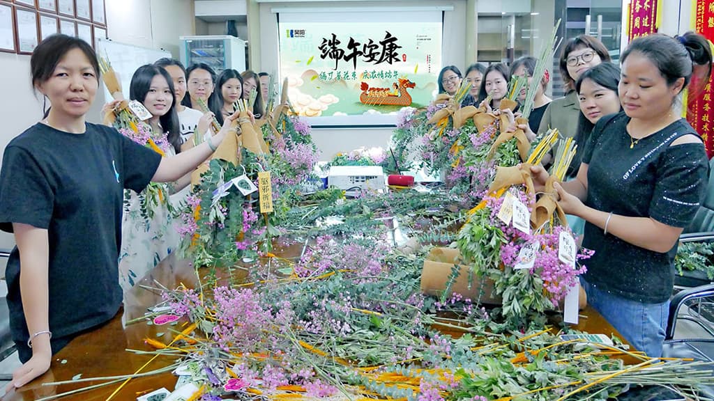 悠悠艾草·端午安康｜昊阳艾草花束DIY活动圆满落幕！